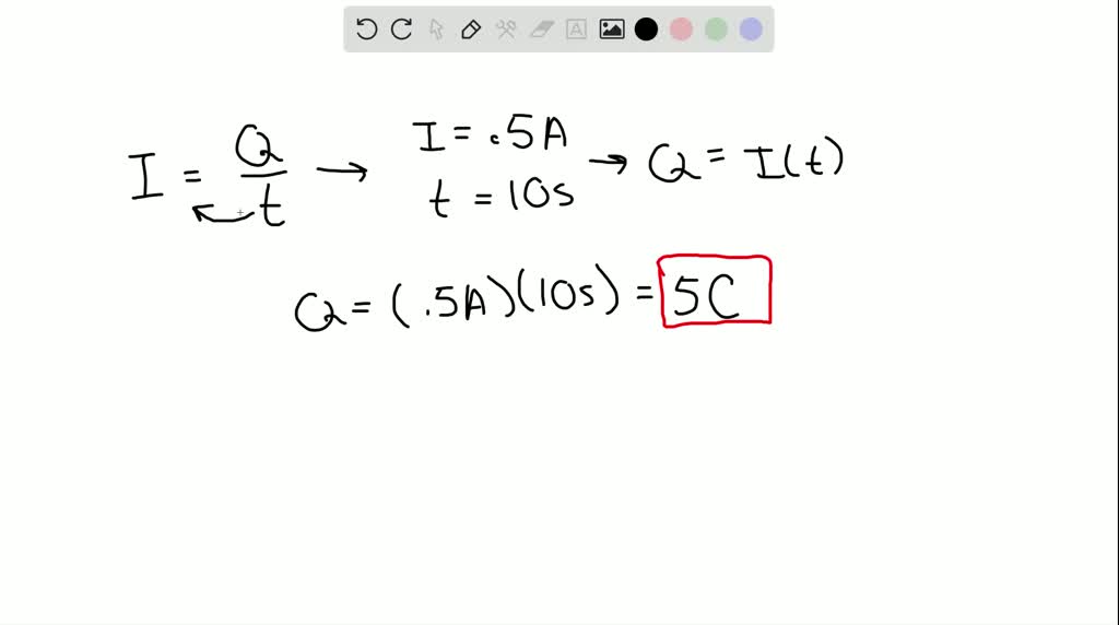 Solved The Current In A Wire Is A A How Much Charge Flows