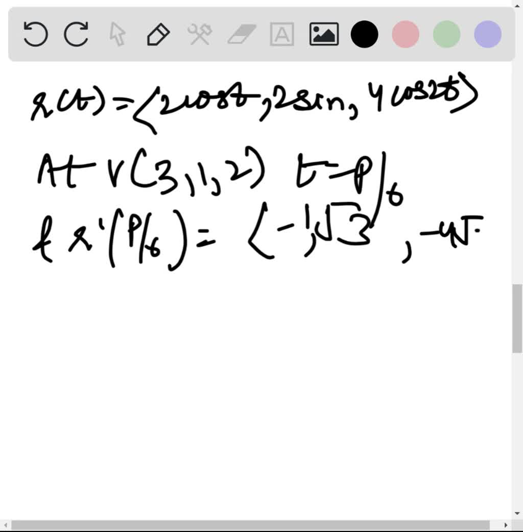 Solved Find Parametric Equations For The Tangent Line To The Curve With