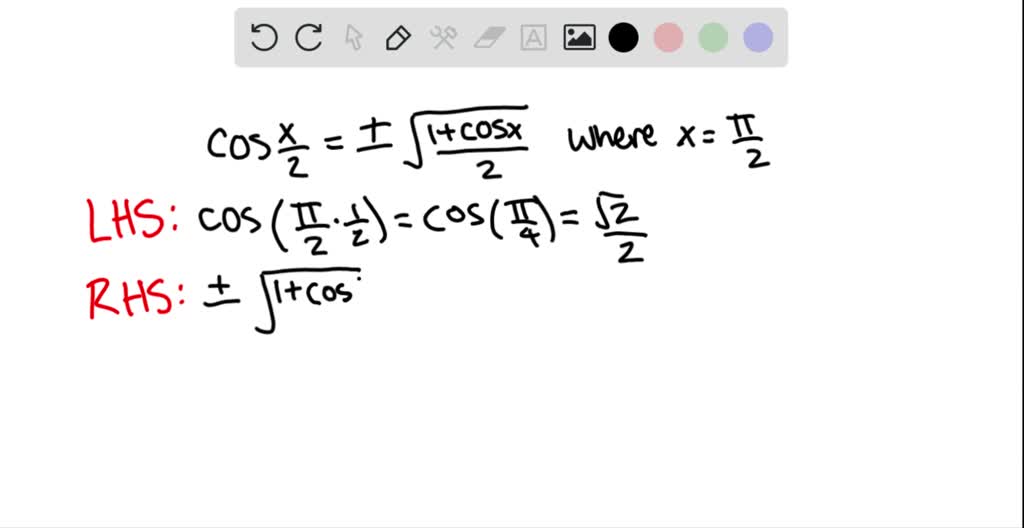 SOLVED In Problems 7 12 Verify Each Identity For The Values Indicated