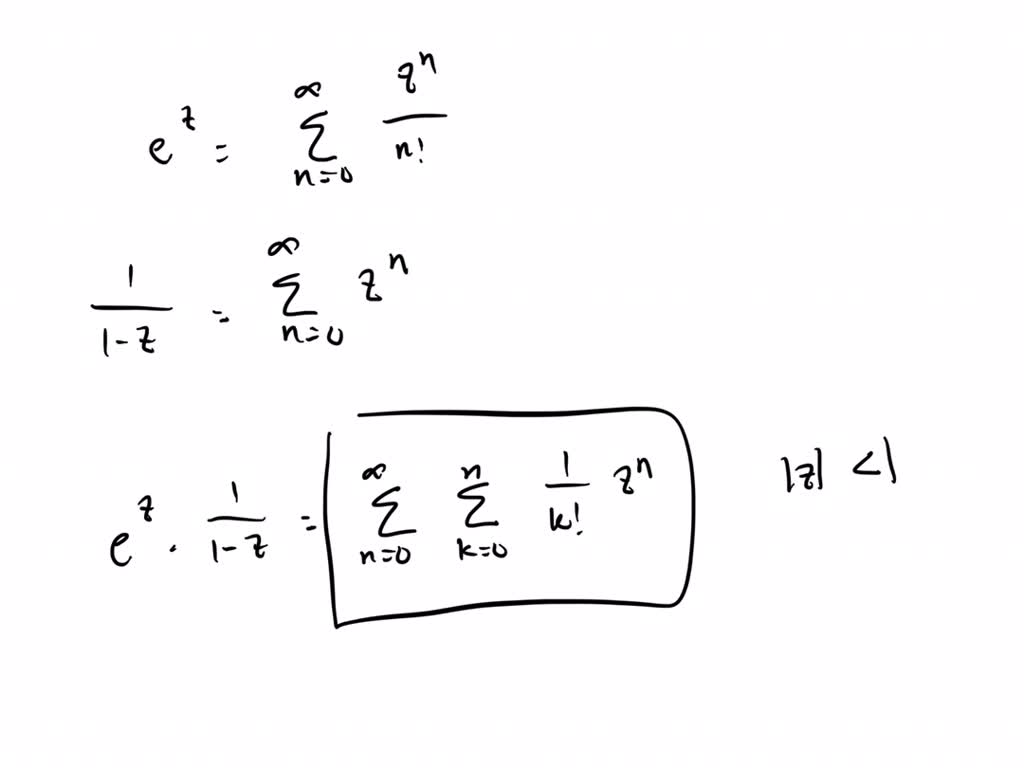 SOLVED Find The Laurent Series Of F Z E Z 1 Z For Z 1 Hints