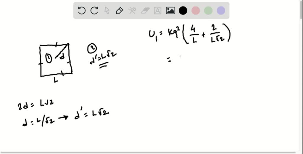 Four Identical Particles Each Having Charge Q And Mass M Are Released