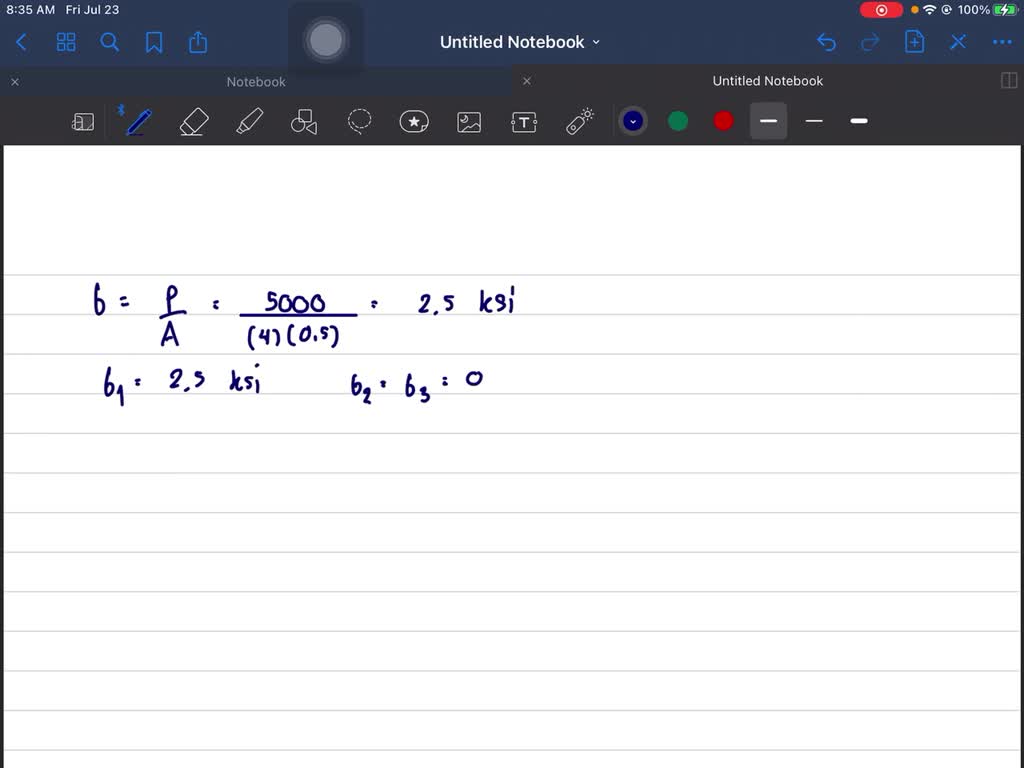 The Plate Is Subjected To A Tensile Force P Kip If It Has The