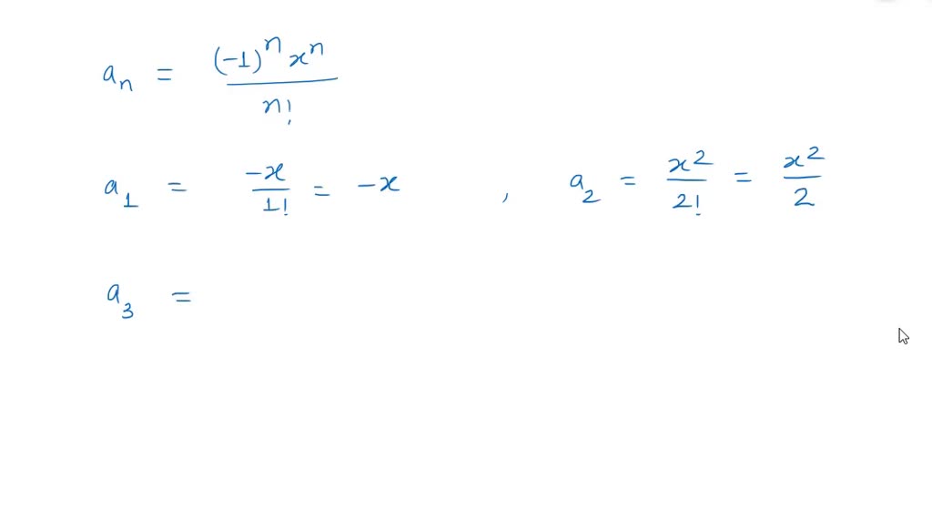 SOLVED Write The First Five Terms Of The Sequence A N Frac 1 N