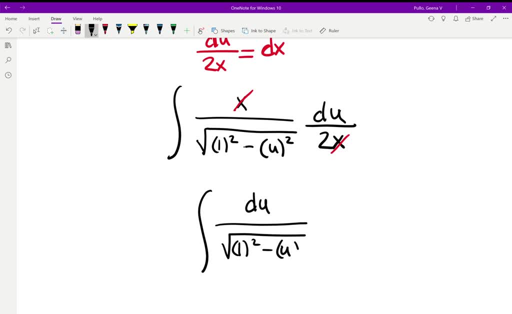 SOLVED Evaluate The Integrals By Making Appropriate U Substitutions