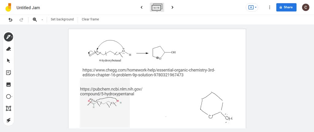 Solved Hydroxy And Hydroxyaldehydes Exist Primarily In The Cyclic