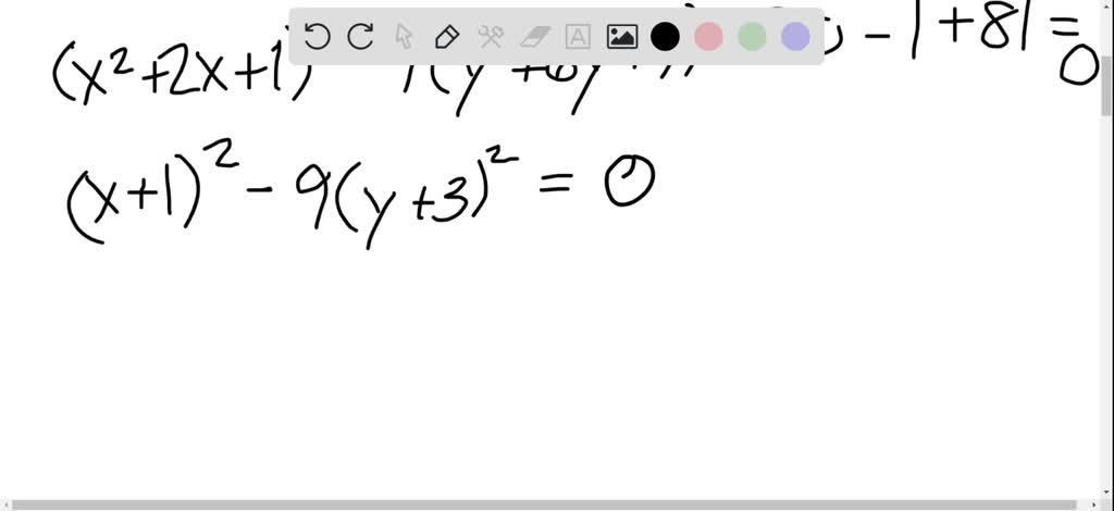 SOLVED Sketching A Hyperbola Find The Center Vertices Foci And The