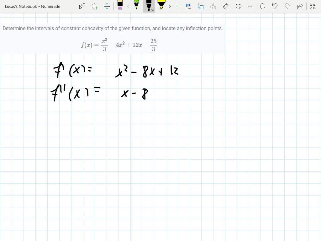 Solved Determine The Intervals Of Constant Concavity Of The Given