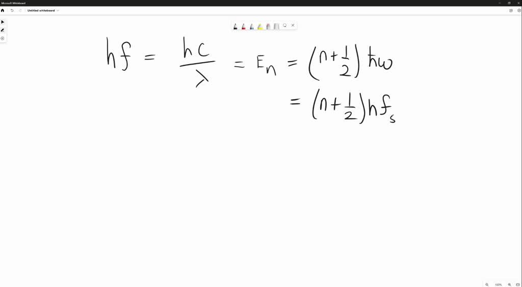 SOLVED A Quantum Simple Harmonic Oscillator Consists Of A Particle Of