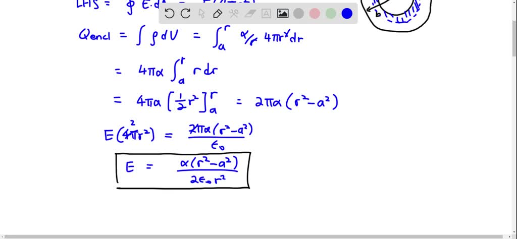 SOLVED An Insulating Sphere Of Radius A Centered At The Origin Has A