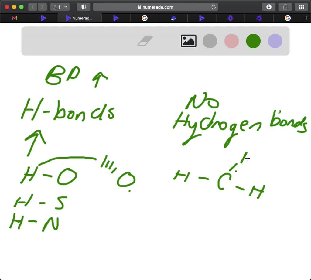 Solved Predict Which Member Of Each Pair Has The Higher Boiling Point