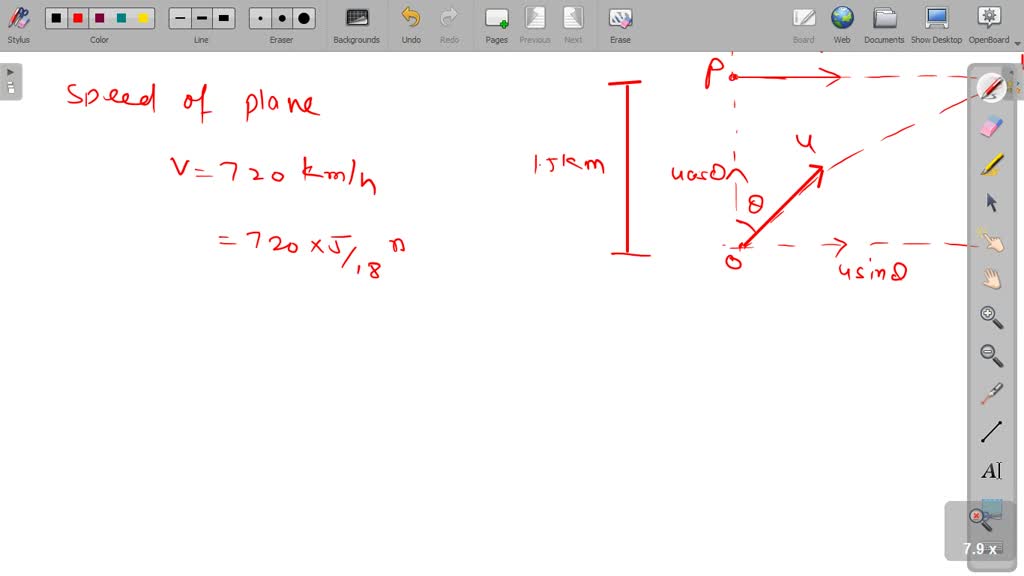 SOLVED A Fighter Plane Flying Horizontally At An Altitude Of 1 5 Km