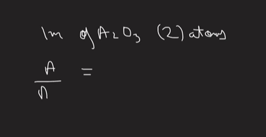 Element A Reacts With Oxygen To Form A Compound A2 O3 If 0 359 Gram