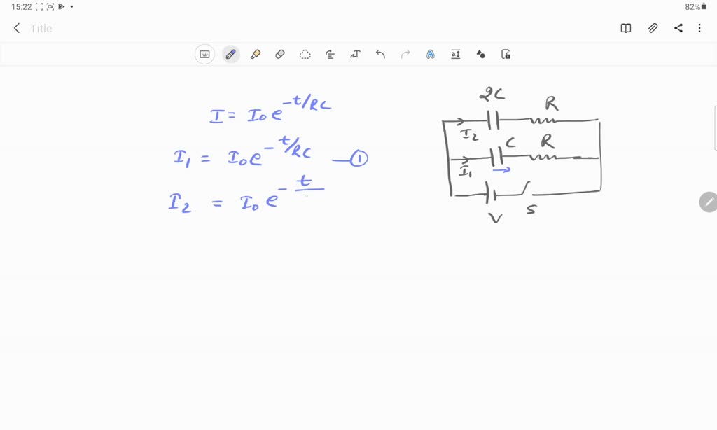 SOLVED In The Circuit Shown In Figure Switch S Is Closed At Time T 0