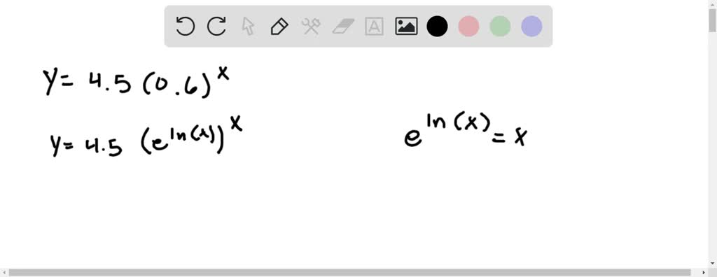 SOLVED Rewrite The Equation In Terms Of Base E Express The Answer In