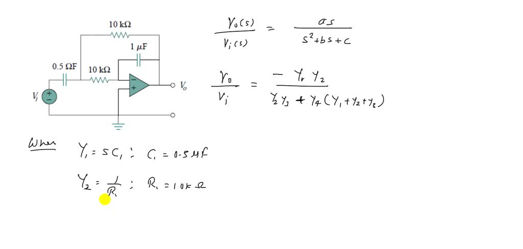 SOLVED For The Circuit In Fig 1 Derive An Expression For The