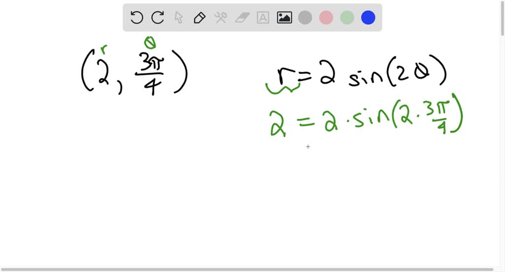 SOLVED Solve The Given Problems All Coordinates Given Are Polar