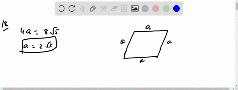 Solved If The Perimeter Of A Rhombus Is And One Diagonal Has A