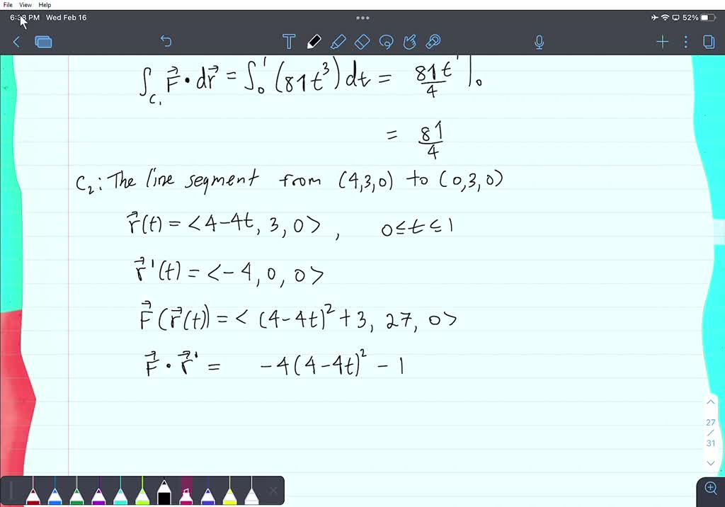 SOLVED Let F X Y Z X 2 2 Y 3 3 Z 4 And F Grad F Find F D R