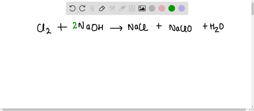 SOLVED What Are The Products Of The Reaction Of Chlorine Gas With Hot