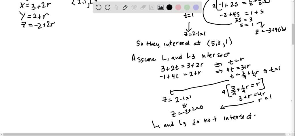 Solved Given Two Lines In Space Either They Are Parallel They