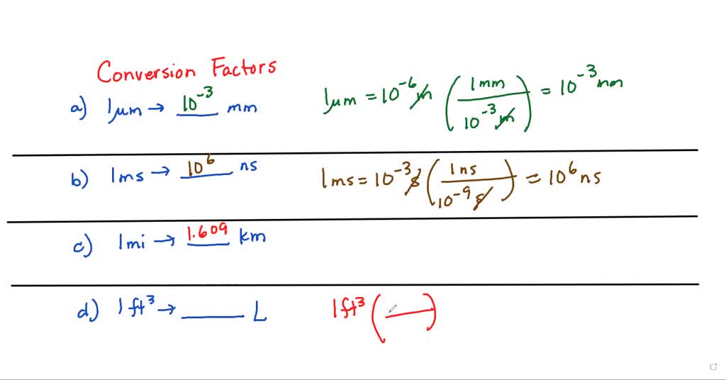 Solved Using Your Knowledge Of Metric Units English Units And The