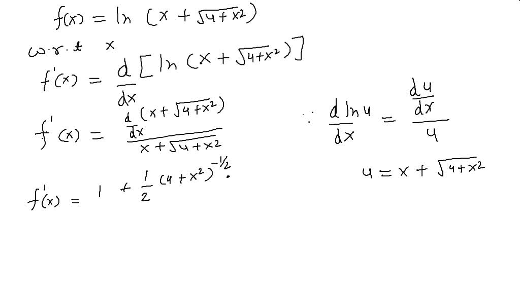 Solved Determinar La Derivada En Los Ejercicios A Encuentre La