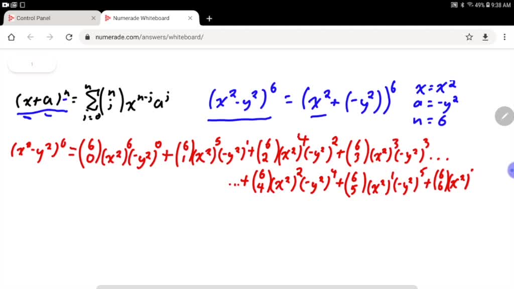 Solved Expand Each Expression Using The Binomial Theorem X Y