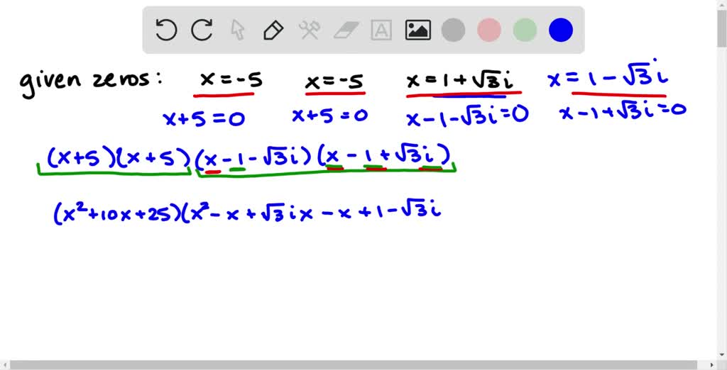 Solved In Exercises Find A Polynomial Function With Real