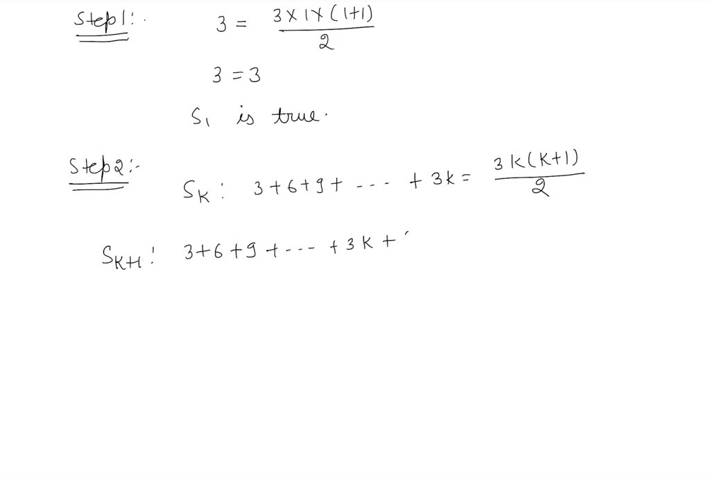 Solved Use Mathematical Induction To Prove That The Statements Are