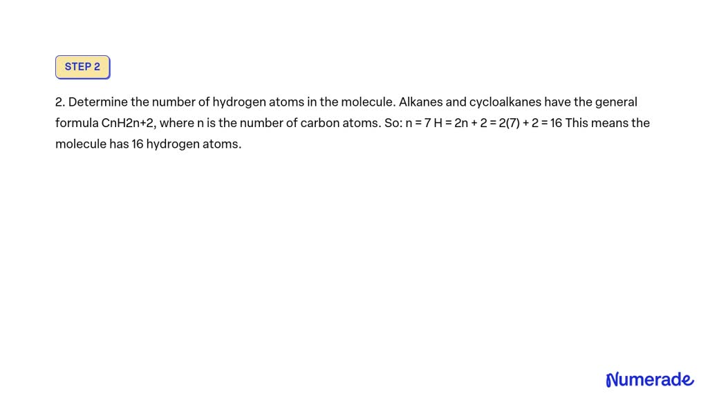 Solved Draw The Structure Of An Alkane Or Cycloalkane That Has A