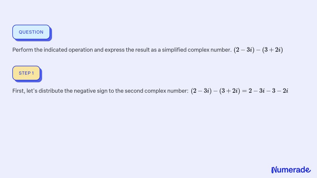 Solved Perform The Indicated Operation And Express The Result As A