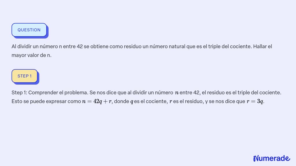 Video Solution Al Dividir Un N Mero N Entre Se Obtiene Como Residuo