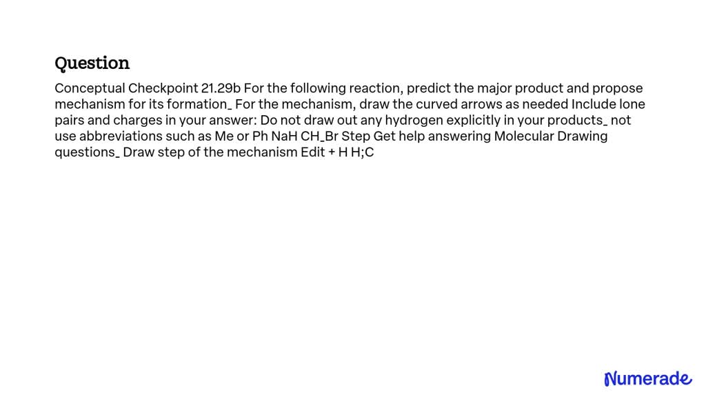 SOLVED Conceptual Checkpoint 21 29b For The Following Reaction