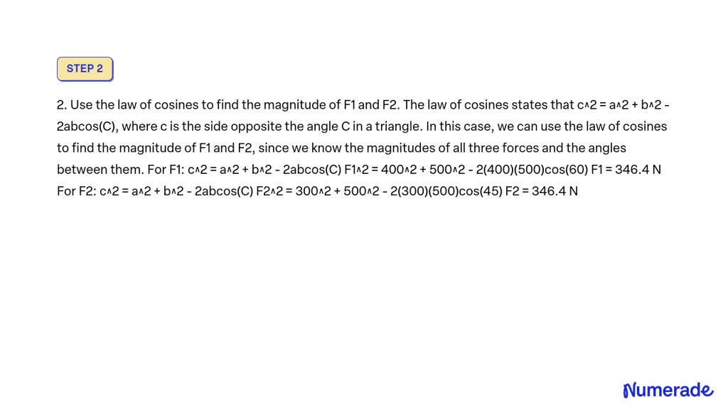 SOLVED Knowing That The Tension In Rope AC Is 365 N Determine The