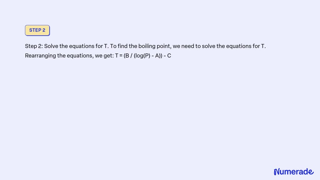 Video Solution Calculate The Normal Boiling Points Of N Hexane N