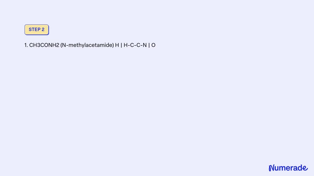 SOLVED Draw All The Possible Amide Isomers With C3H7NO Molecular Formula