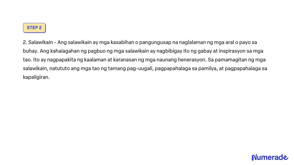 SOLVED Panuto Batay Sa Iyong Ginawang Paghahambing Isulat Ang