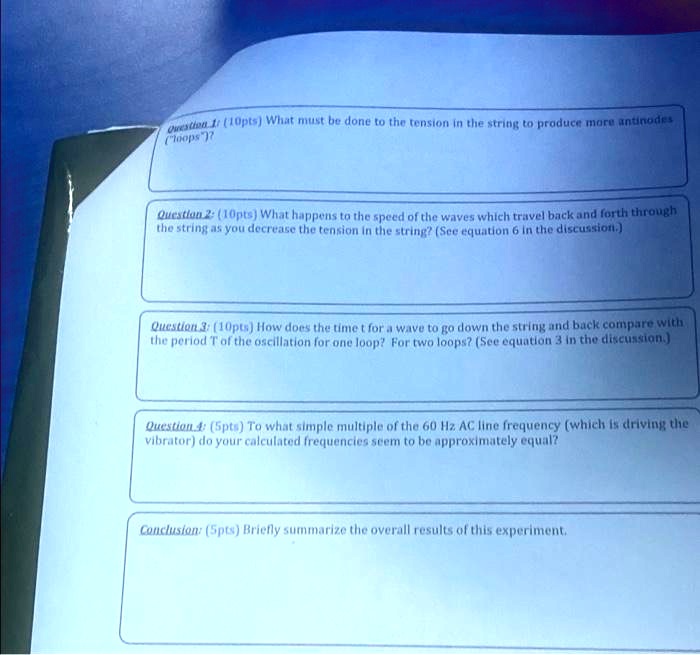 Solved Texts Question 1 10 Pts What Must Be Done To The Tension In