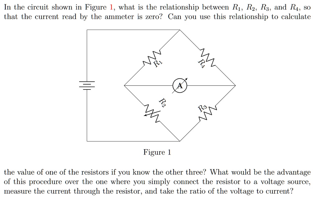 SOLVED: In the circuit shown in Figure 1, what is the relationship ...