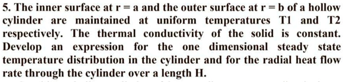 SOLVED: The inner surface at r=a and the outer surface at r=b of a ...