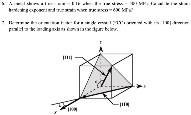 metal shows true strain 016 when the true stress 500 mpa calculate the ...