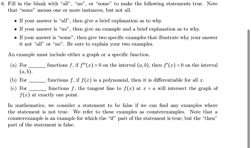 Solved Fill In Tle Blank With All Ho Somg To Make The Following Statements Gttc Note That Some Hicahs Oic O1 More Instances But Not All If Your Answer Is All Then Give