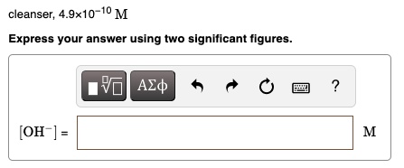 cleanser 49x10 express your answer using two significant figures azd oh 05637