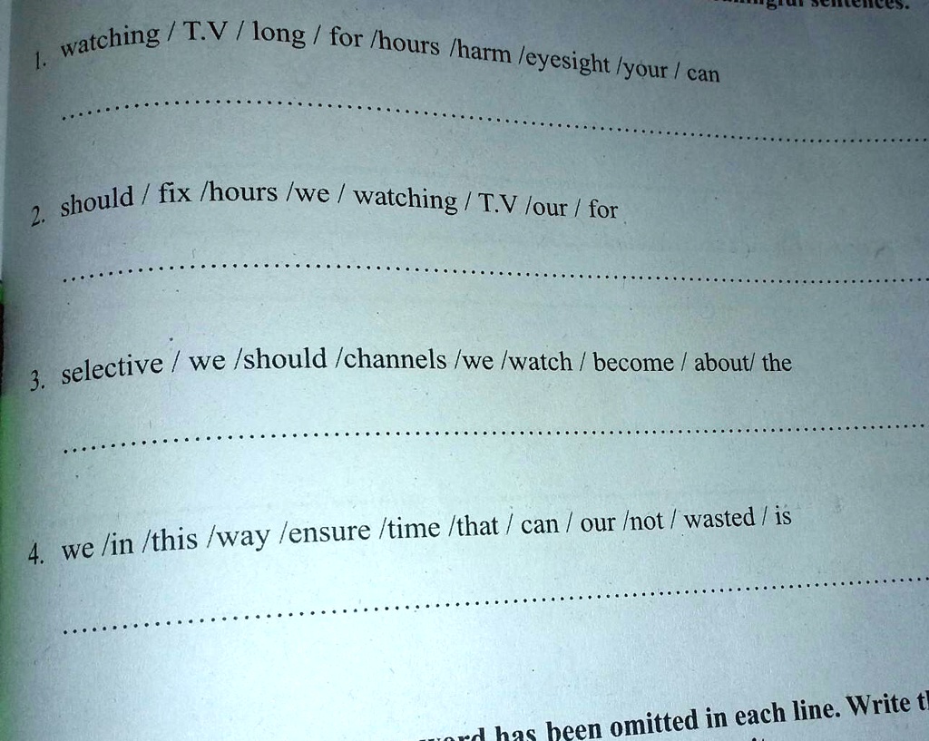 rearrange the given words and phrases to form meaningful sentences