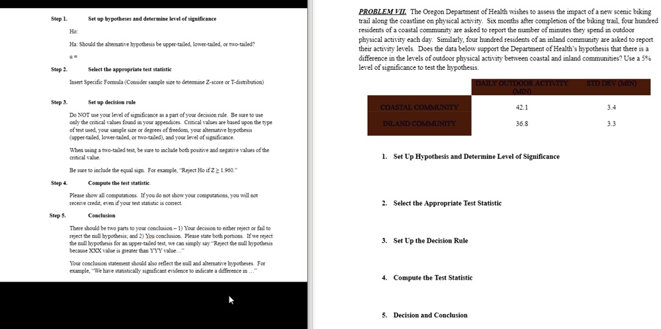 use the pic on left to base answers off of round to second decimal point for all steps in problemstep 1 set up hypotheses and determine level of significance ho ha should the alternative hyp 36083
