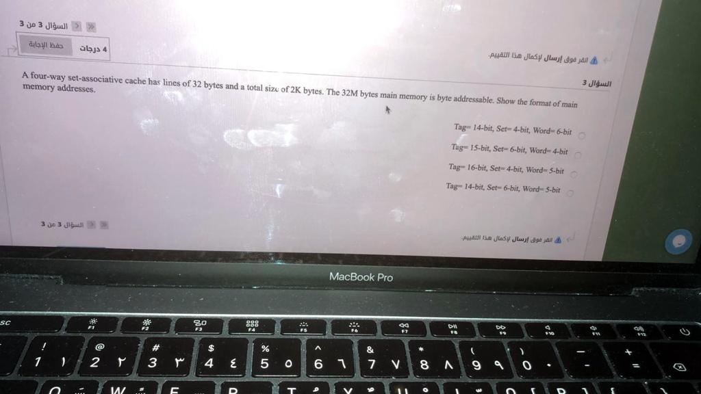 [GET ANSWER] A four-way set-associative cache has lines of 32 bytes and ...