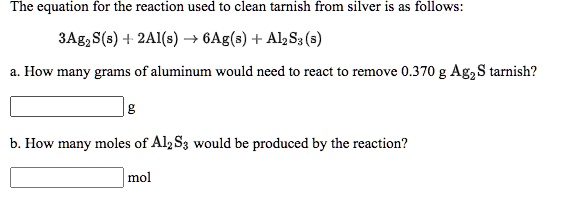 Tarnishing of silver 2025 chemical equation