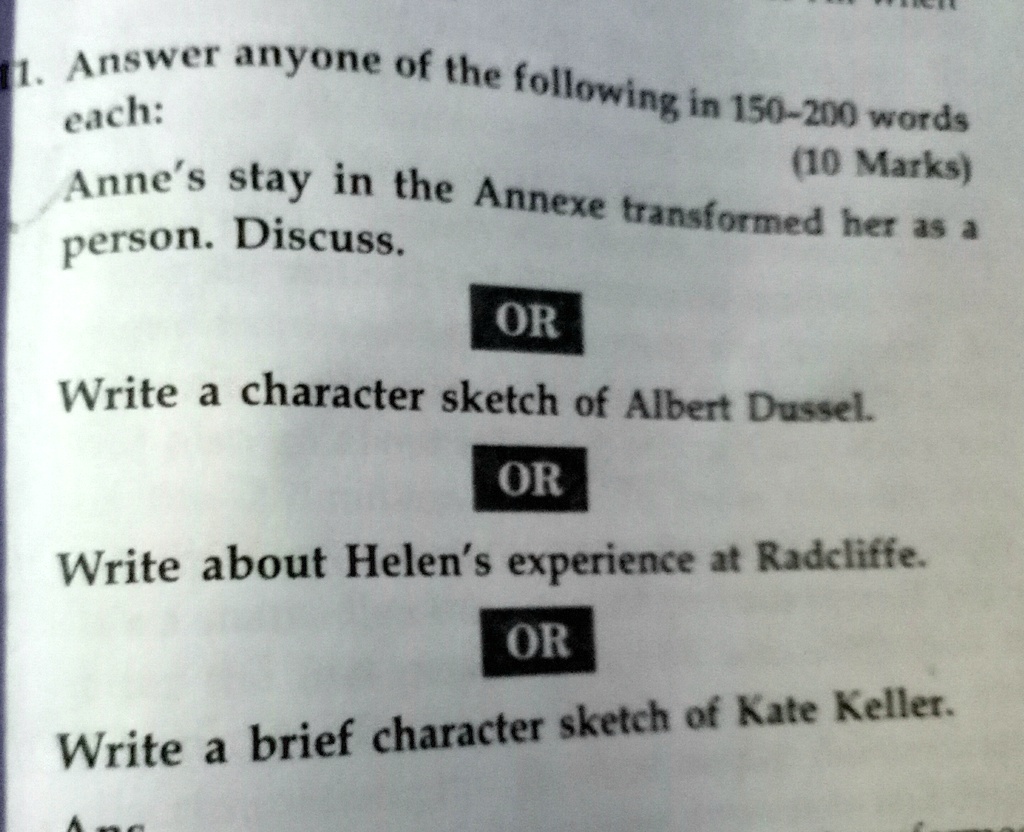 Anne Frank Character Sketch Class 10 | PDF | Anton Chekhov | Theatre