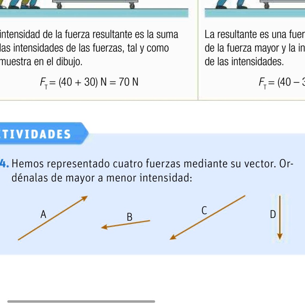 SOLVED: El 4 urgenteee que lo necesitó intensidad de la fuerza ...