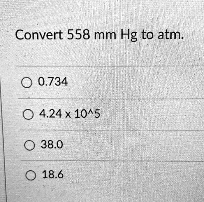 Convert in 2025 hg to atm